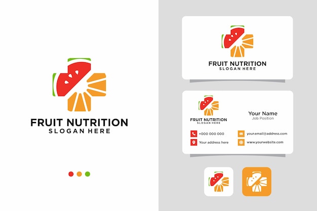 Ernährung von obst-logo-design