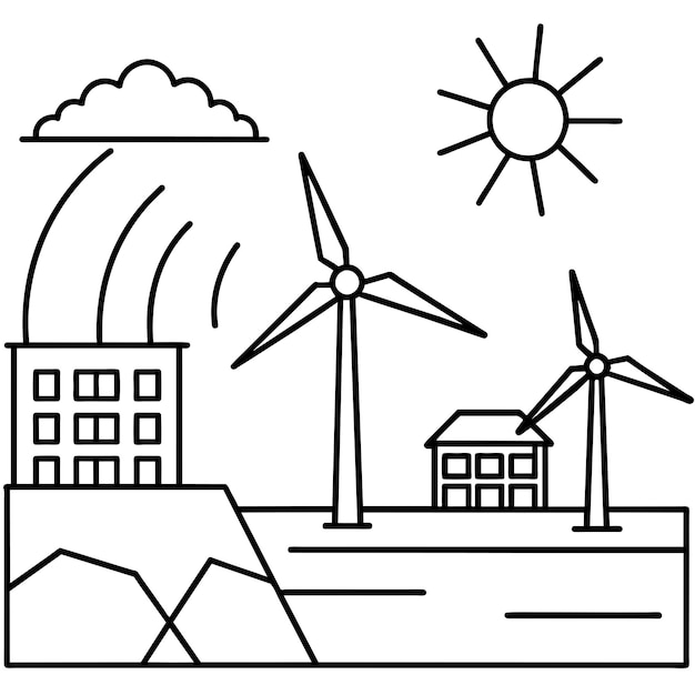 Vektor erneuerbare energien