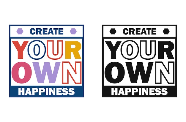 Erstellen Sie Ihr eigenes Glück Motivation Stock Vector Image