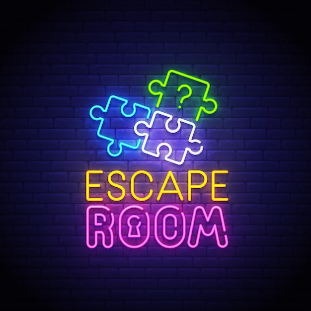 Escape room leuchtreklame