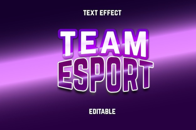 Esport-bearbeitbarer texteffekt