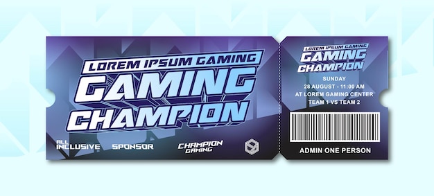 Esport-gaming-tickets