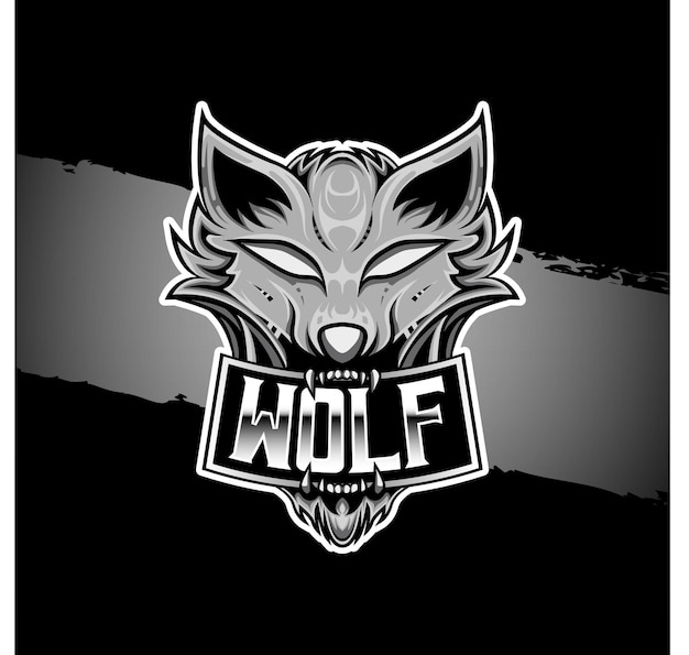 esport logo wolf