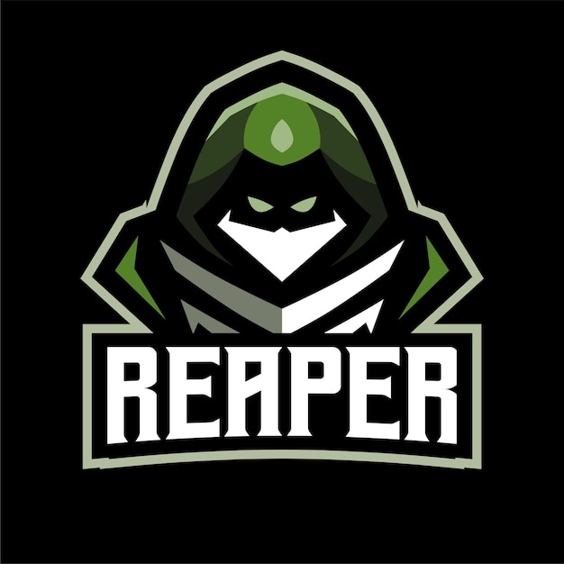 Vektor esport logo wut sensenmann