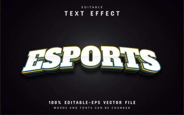 Esport-text, 3d-texteffekt