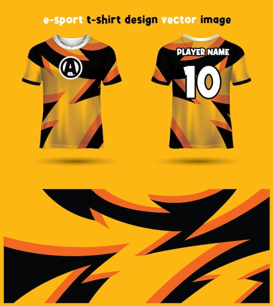 Esports gaming t-shirt trikot-vorlage