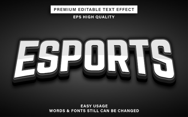 Esports textstil-effekt