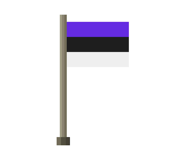 Vektor estnische flagge
