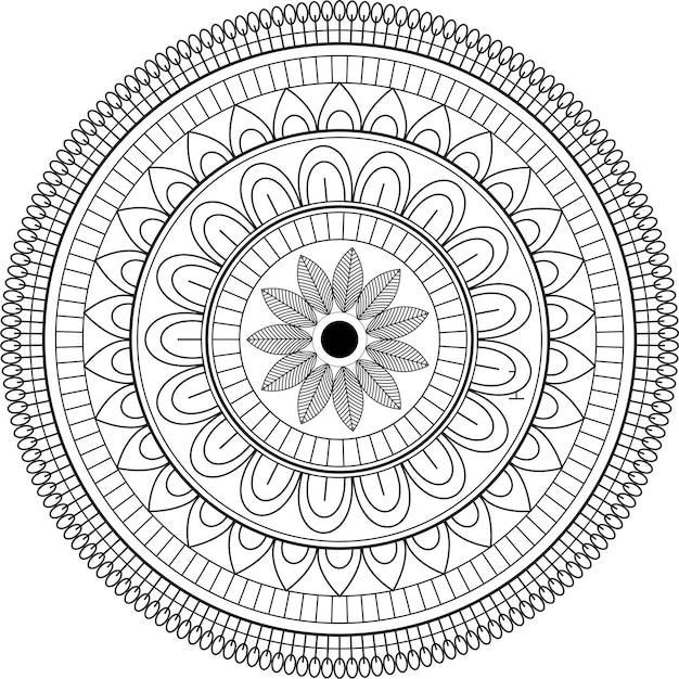 ethnische Mandala-Kunst