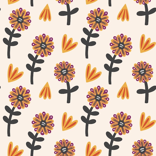 Ethnisches mexikanisches Blumenmuster