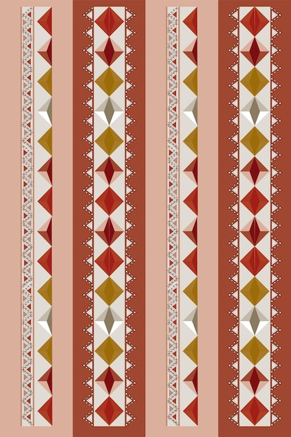 Ethnisches nahtloses muster mit marokkanischen berber-mexikanischen motiven stammes-kelim geometrisches design