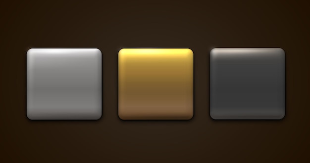 Etikett mit goldenem, silbernem, schwarzem Rahmen, Veranstaltungsbalken, Schaltfläche, goldener Schildvektor