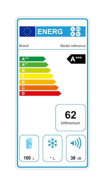 Vektor europäisches energielabel zeichen vektor