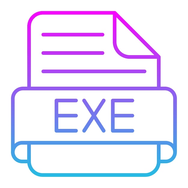 Vektor exe icon