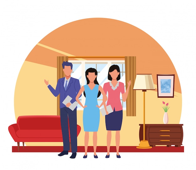 Executive Business Arbeiter mit Werkzeugen