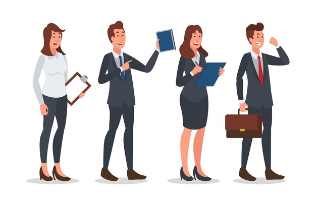 Executive People Business Character Design-Set für Geschäftsleute