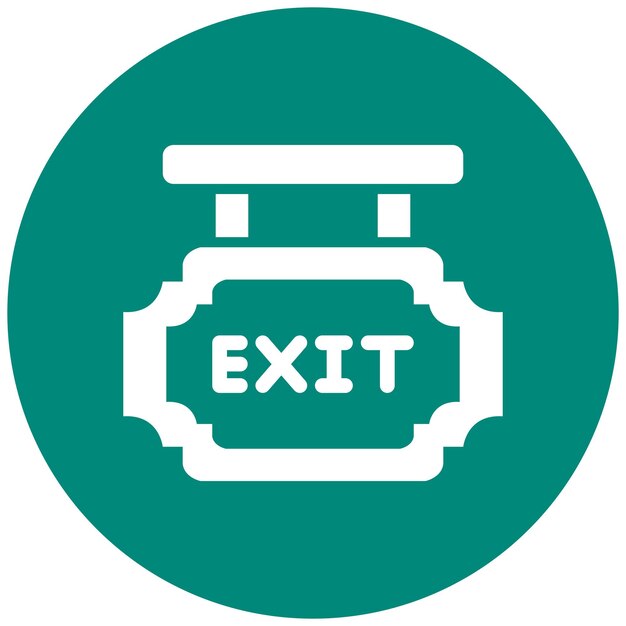 Exit-Vektor-Ikonen-Design-Illustration