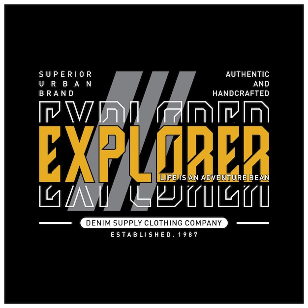 Explorer-schriftzug-typografie-grafik-t-shirt-design