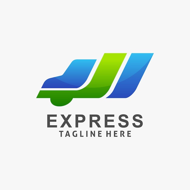 Express-lieferwagen-logo-design