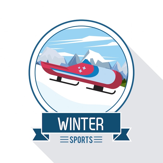 Extreme sportillustration des winters