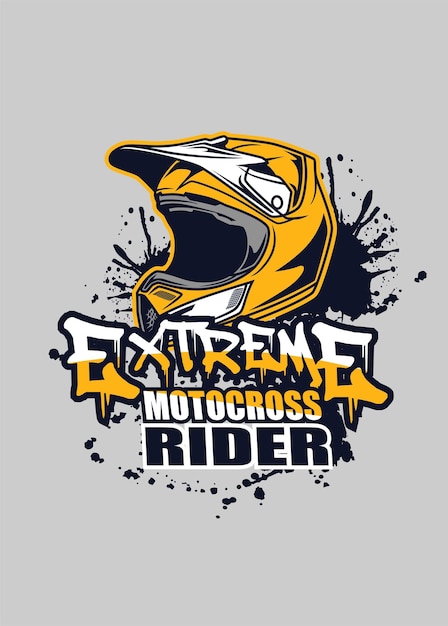 Extremer motocross-fahrer