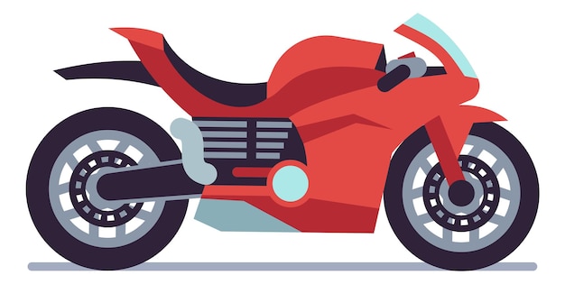 Vektor extremsport-bike schnelle luxus-motorrad-ikone
