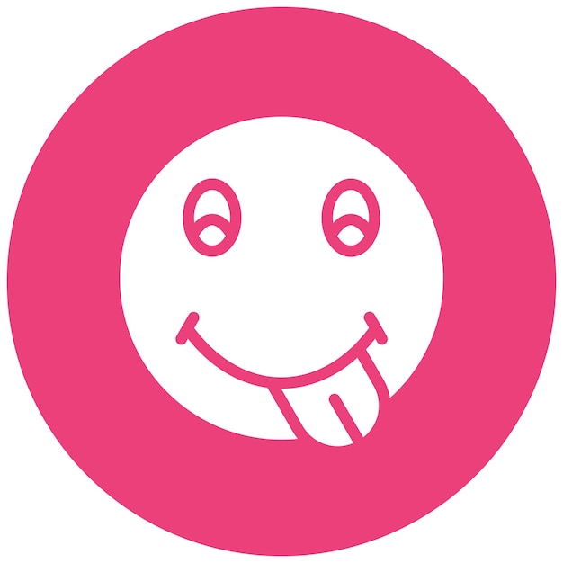 Vektor face savoring food-vektor-symbol-illustration von emoji-symbole
