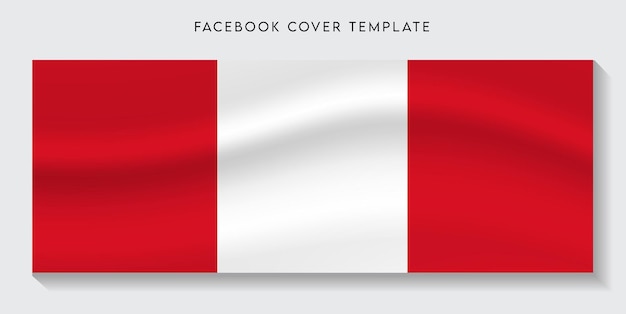 Facebook-Abdeckungshintergrund der Peru-Landesflagge