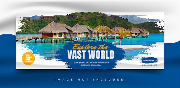 Facebook-Cover-Banner-Vorlage für Reisebüros