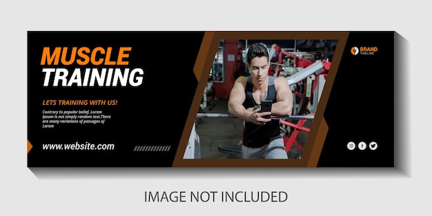 Facebook-Cover für das Fitnessstudio