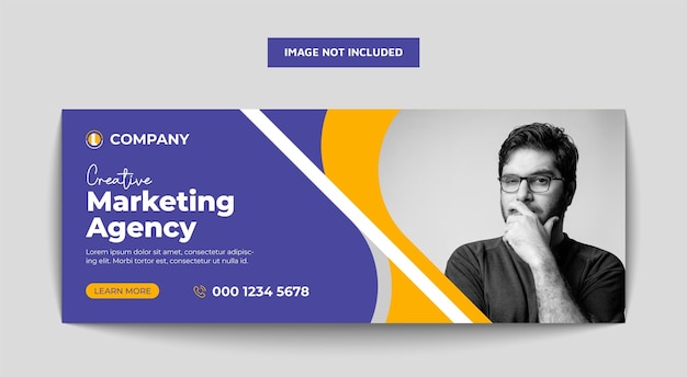Facebook-Cover-Vorlage für digitales Marketing für soziale Medien