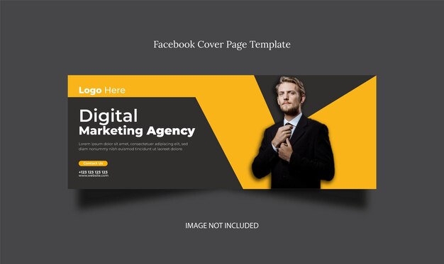 Facebook-deckblatt für digitales marketing