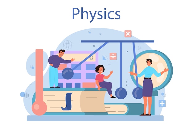 Vektor fachkonzept der physikschule