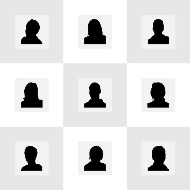 Fahndungsfotos Fotos Silhouette Illustration - Stil 3