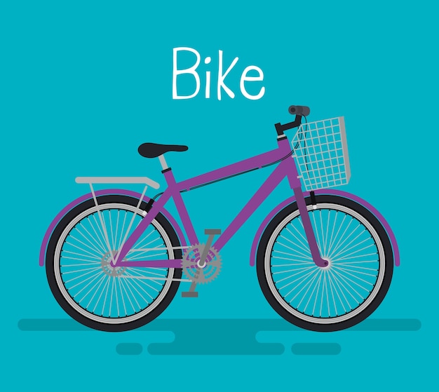 Fahrrad fahrzeug isoliert symbol