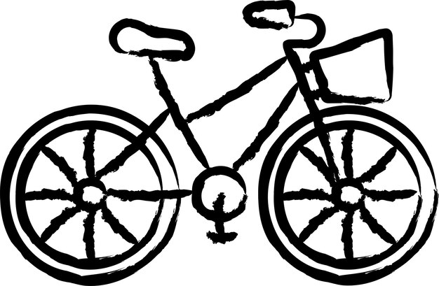 Vektor fahrrad handgezeichnete vektorillustration