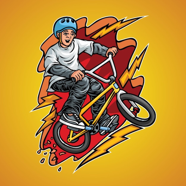 Fahrrad-Illustration
