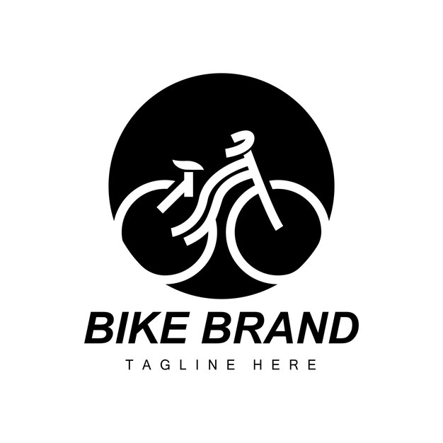 Fahrrad, logo, fahrzeug, vektor, fahrrad, silhouette, symbol, einfache, design, inspiration