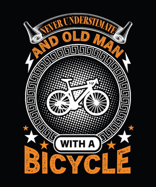 Vektor fahrrad-t-shirt-design