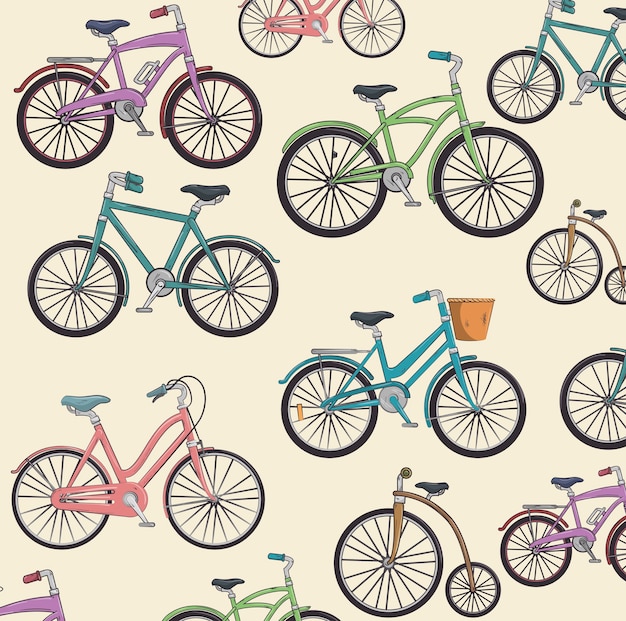 Fahrradmuster lokalisiertes ikonendesign