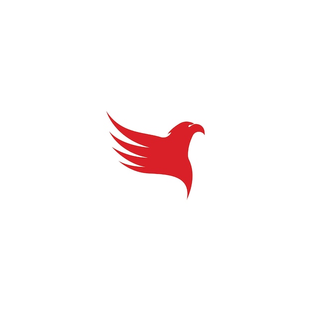 Falcon eagle bird-logo und symboldesign-vektorillustration