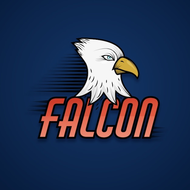 Falcon maskottchen logo