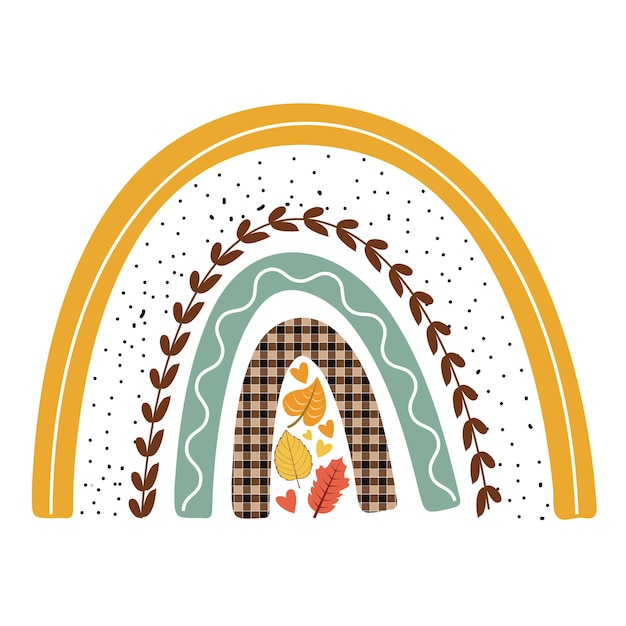 Fall Boho Regenbogen-Sublimation