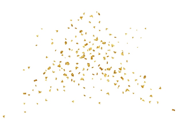 Fallende glänzende goldene konfetti
