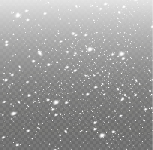 Fallende schneeflocken starker schneefall schneeflocken magic heiligabend schneesturm winter hintergrund vektor