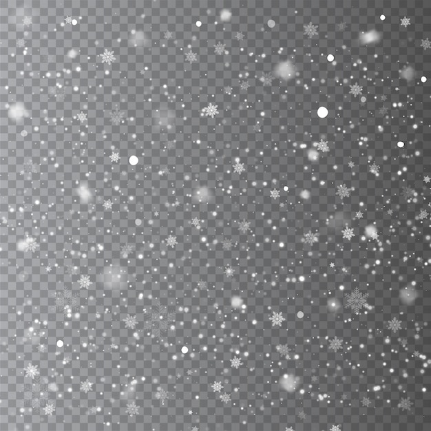 Fallender Schnee überlagert Hintergrund