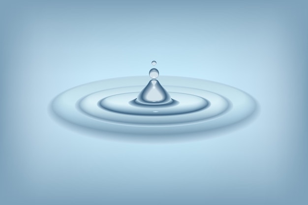 Fallender Wassertropfen