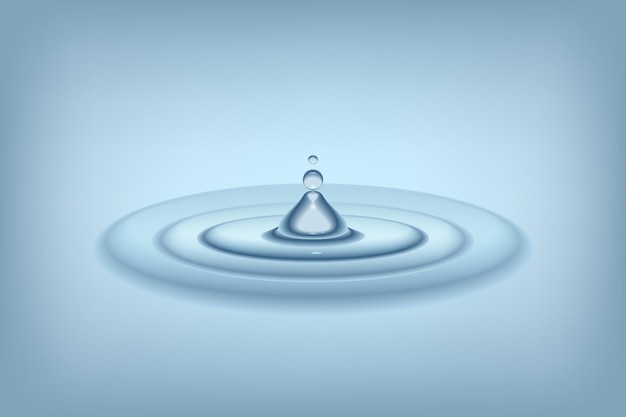 Fallender Wassertropfen