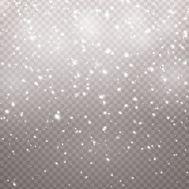 Fallender Weihnachtsschnee. Schneeflocken, starker Schneefall.
