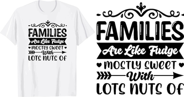 Vektor familien-svg-t-shirt-design